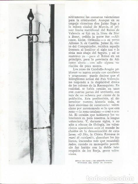 Otros art&iacute;culos de coleccionismo en papel: LAMINA 21781: Espada de Jaume I el Conquistador - Joan Fuster