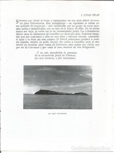 Otros art&iacute;culos de coleccionismo en papel: LAMINA 21884: Islas Columbretes - Joan Fuster