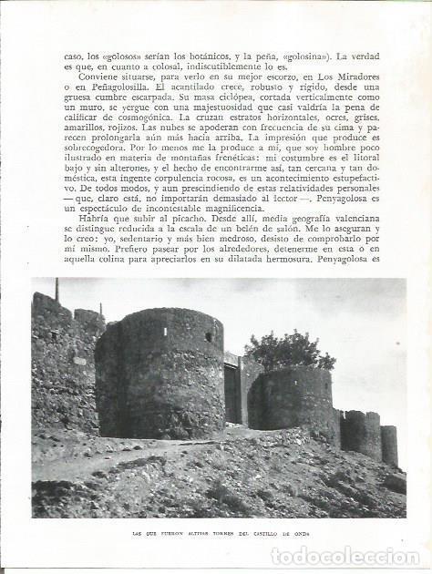 Otros art&iacute;culos de coleccionismo en papel: LAMINA 21874: Torres del Castillo de Onda - Joan Fuster