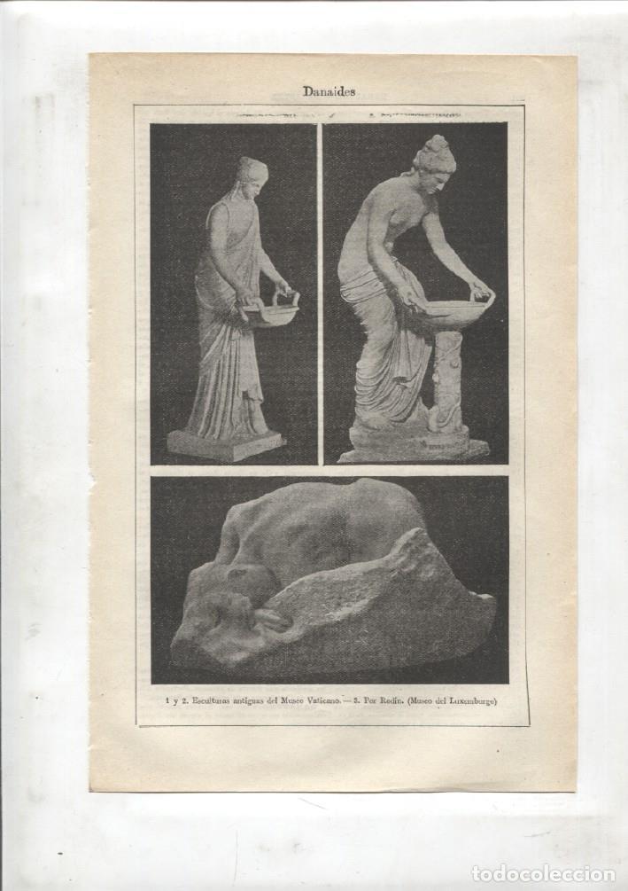 Otros art&iacute;culos de coleccionismo en papel: LAMINA ESPASA 34836: Estatuas de Danaides - Varios