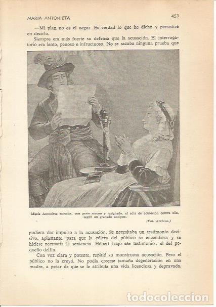 Otros art&iacute;culos de coleccionismo en papel: LAMINA 24253: Maria Antonieta escuchando su acusacion - Carmi&ntilde;a Verdejo