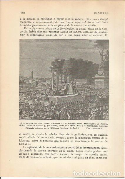 Otros art&iacute;culos de coleccionismo en papel: LAMINA 24255: Ejecucion de Maria Antonieta en 1793 - Carmi&ntilde;a Verdejo