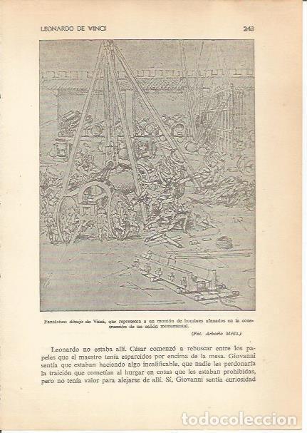 Otros art&iacute;culos de coleccionismo en papel: LAMINA 24334: Dibujo por Leonardo Da Vinci - Carmi&ntilde;a Verdejo