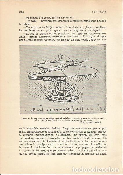 Otros art&iacute;culos de coleccionismo en papel: LAMINA 24204: Avance de helicoptero, por Leonardo da Vinci - Carmi&ntilde;a Verdejo