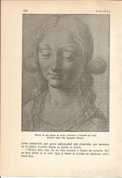 Otros art&iacute;culos de coleccionismo en papel: LAMINA 24190: Cabeza de mujerm por Leonardo da Vinci - Carmi&ntilde;a Verdejo