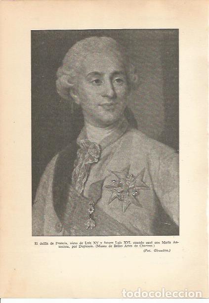Otros art&iacute;culos de coleccionismo en papel: LAMINA 24220: Luis XVI, por Duplessis - Carmi&ntilde;a Verdejo