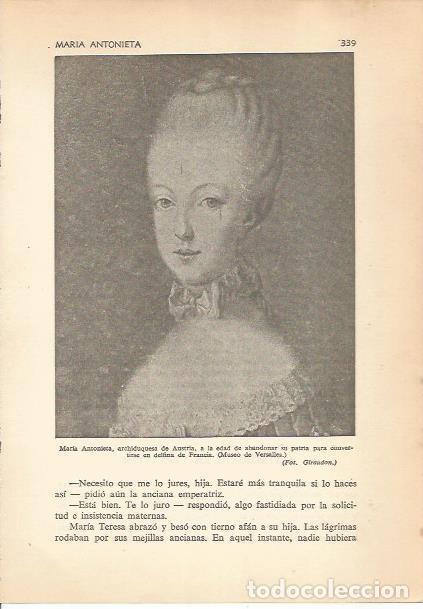 Otros art&iacute;culos de coleccionismo en papel: LAMINA 24219: Maria Antonieta como archiduquesa de Austria - Carmi&ntilde;a Verdejo