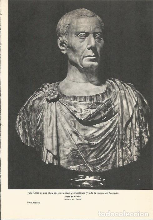 Otros art&iacute;culos de coleccionismo en papel: LAMINA 24698: Busto de Julio Cesar - Martin de Piquer