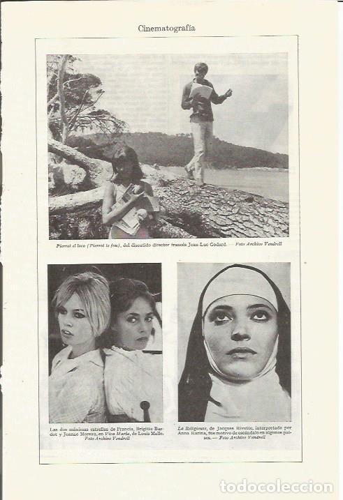 Otros art&iacute;culos de coleccionismo en papel: LAMINA ESPASA 35780: Escema de Pierrot el Loco y Brigitte Bardot - Varios