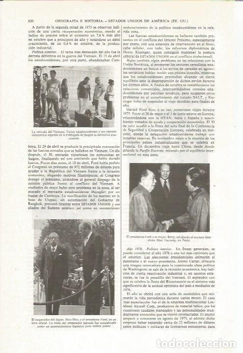 Otros art&iacute;culos de coleccionismo en papel: LAMINA ESPASA 36105: El presidente Ford y Mao Tse-tung - Varios