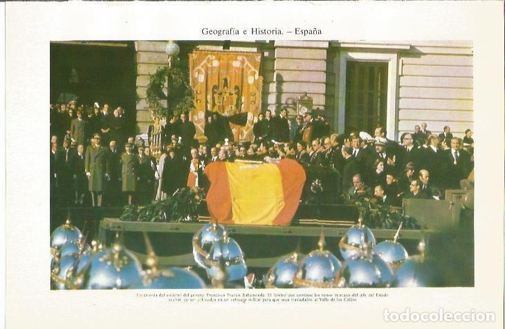 Otros art&iacute;culos de coleccionismo en papel: LAMINA ESPASA 36090: Entierro del general Franco - Varios