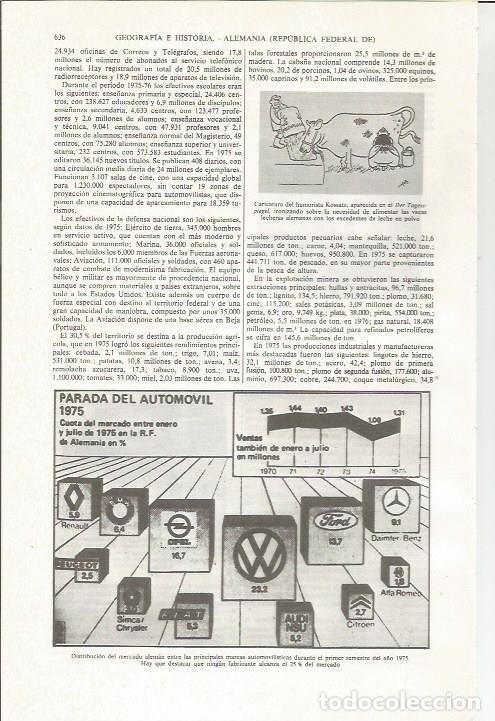 Otros art&iacute;culos de coleccionismo en papel: LAMINA ESPASA 36055: Cuota del mercado automovilistico en Alemania - Varios