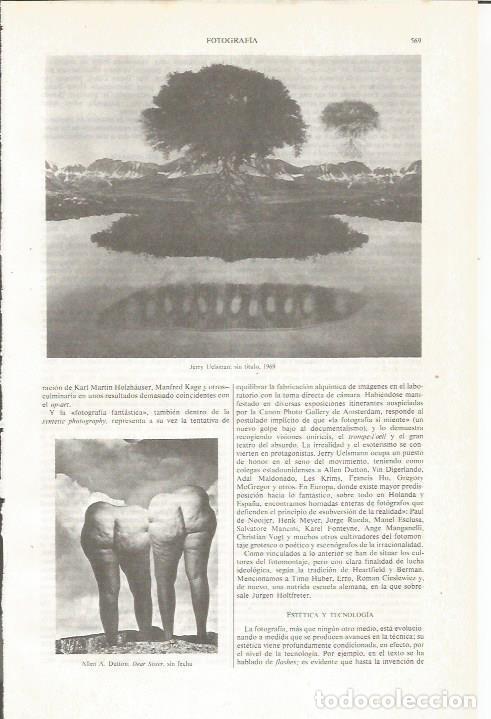 Otros art&iacute;culos de coleccionismo en papel: LAMINA ESPASA 36050: Fotografias de Jerry Uelsman y Allen A. Dutton - Varios