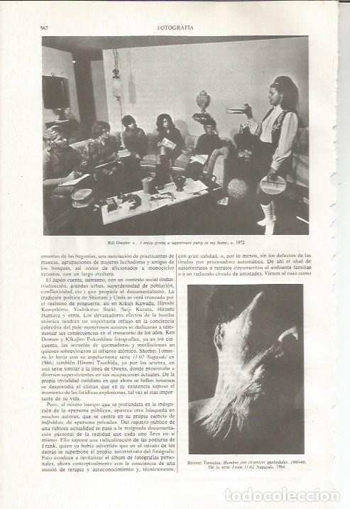 Otros art&iacute;culos de coleccionismo en papel: LAMINA ESPASA 36046: Fotografias de Bill Owens y Shomei Tomatsu - Varios