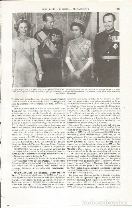 Otros art&iacute;culos de coleccionismo en papel: LAMINA ESPASA 36135: Los Duques de Luxemburgo e Isabel II - Varios