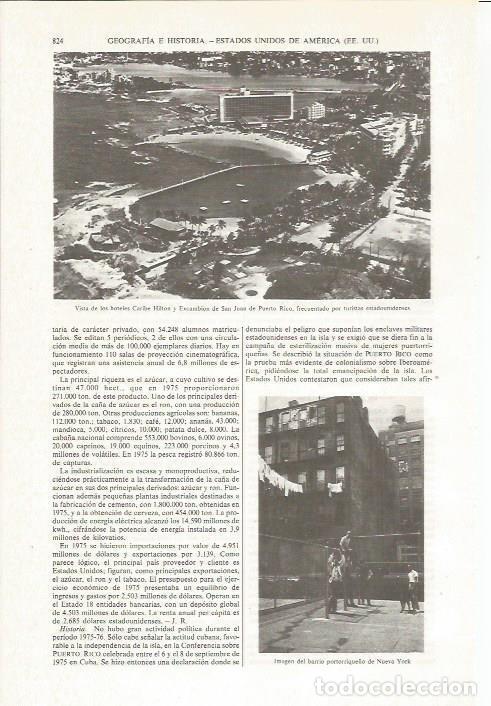 Otros art&iacute;culos de coleccionismo en papel: LAMINA ESPASA 36107: Hoteles Caribe Hilton y Excambion en San Juan de Puerto Rico - Varios
