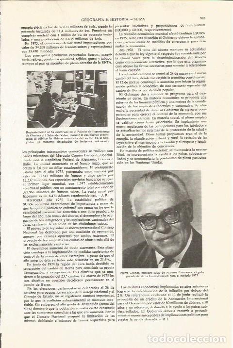 Otros art&iacute;culos de coleccionismo en papel: LAMINA ESPASA 36158: I Salon del Video y Pierre Graber, ministro de Suiza - Varios
