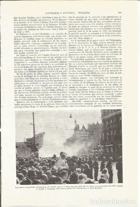 Otros art&iacute;culos de coleccionismo en papel: LAMINA ESPASA 35862: Ataque de los provos de Holanda durante el cortejo real en La Haya en 1966 - Va