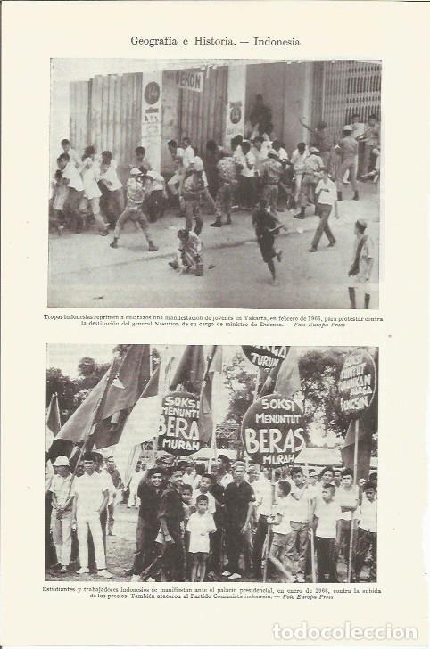 Otros art&iacute;culos de coleccionismo en papel: LAMINA ESPASA 35867: Represion militar en Yakarta en 1966, Indonesia - Varios