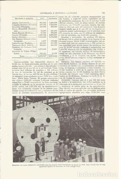 Otros art&iacute;culos de coleccionismo en papel: LAMINA ESPASA 35797: Botadura del tercer submarino de la Armada Real de Canada - Varios