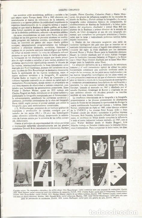 Otros art&iacute;culos de coleccionismo en papel: LAMINA ESPASA 36014: Carteles de Suiza de dise&ntilde;o grafico - Varios