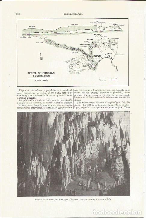 Otros art&iacute;culos de coleccionismo en papel: LAMINA ESPASA 35785: Interior de la cueva de Pozalagua, Vizcaya - Varios