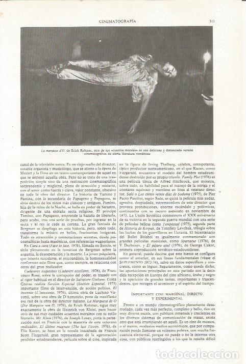 Otros art&iacute;culos de coleccionismo en papel: LAMINA ESPASA 35989: La marquise d'O, de Erich Rohmer - Varios