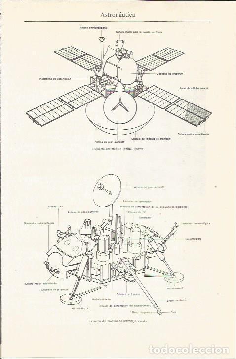 Otros art&iacute;culos de coleccionismo en papel: LAMINA ESPASA 35983: Esquema del modelo de aterrizaje Lander - Varios