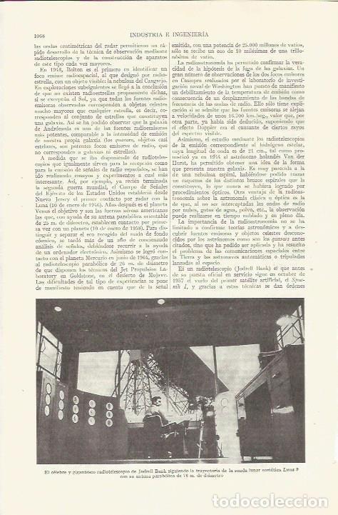Otros art&iacute;culos de coleccionismo en papel: LAMINA ESPASA 35918: El radiotelescopio de Jodwell Bank - Varios