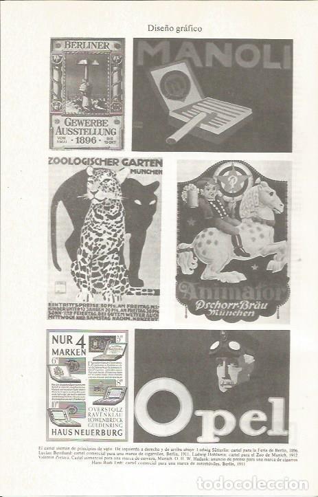 Otros art&iacute;culos de coleccionismo en papel: LAMINA ESPASA 36011: Carteles de Alemania de dise&ntilde;o de principios del siglo XX - Varios