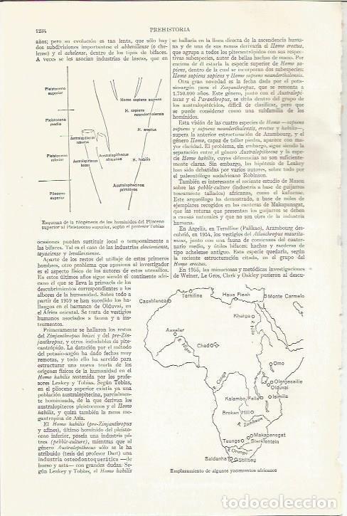 Otros art&iacute;culos de coleccionismo en papel: LAMINA ESPASA 35921: Mapa arqueologico de yacimientos de Africa - Varios