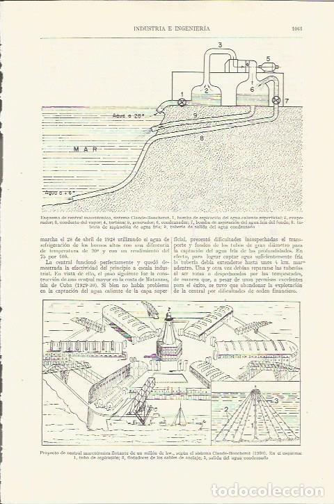 Otros art&iacute;culos de coleccionismo en papel: LAMINA ESPASA 35916: Esquema del sistema Claude-Boucherot - Varios