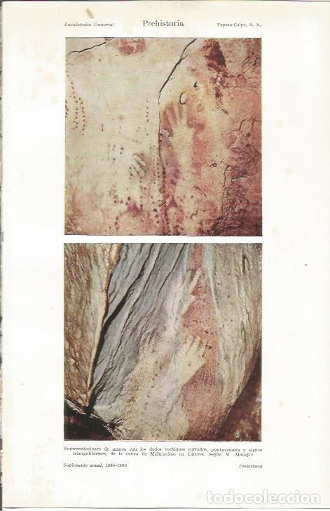 Otros art&iacute;culos de coleccionismo en papel: LAMINA ESPASA 35926: Pinturas de la cueva de Maltravieso, Caceres - Varios