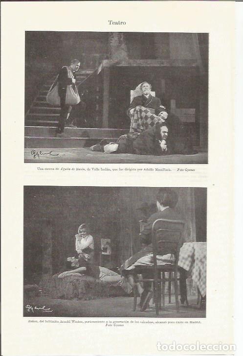 Otros art&iacute;culos de coleccionismo en papel: LAMINA ESPASA 35946: Teatro: escenas de Aguila de Mason de Valle Inclan y de Raices de A. Wesker - V