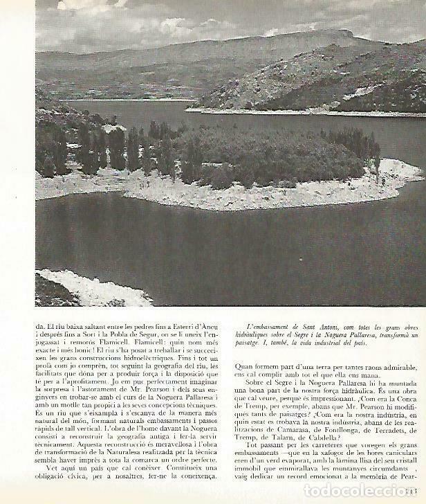 Otros art&iacute;culos de coleccionismo en papel: LAMINA 4392-53: Embalse de Sant Antoni, Lleida - Josep Pla