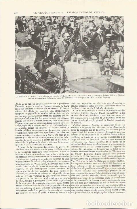 Altri oggetti di carta: LAMINA ESPASA 36561: Los astronautas Amstrong, Aldriu y Collins recibidos en Nueva York - Varios