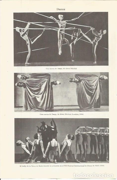 Otros art&iacute;culos de coleccionismo en papel: LAMINA ESPASA 36517: Escenas de danza Imago de Nikolais y el Ballet de la Opera de Baku - Varios