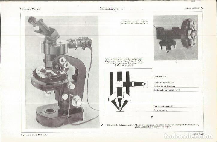 Otros art&iacute;culos de coleccionismo en papel: LAMINA ESPASA 36623: Microscopio Wild M-20 - Varios