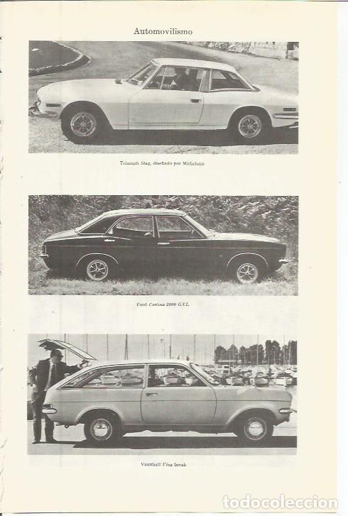 Otros art&iacute;culos de coleccionismo en papel: LAMINA ESPASA 36508: Triumph Stag, Ford Cortina 2000 y Vauxhall Vina break - Varios
