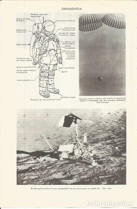 Otros art&iacute;culos de coleccionismo en papel: LAMINA ESPASA 36500: Descenso de un modulo del Apollo 9 - Varios