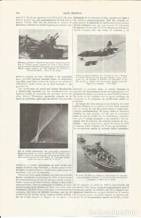 Otros art&iacute;culos de coleccionismo en papel: LAMINA ESPASA 36697: Sistema antiaereo Chaparral y avion de ataque A-7 - Varios