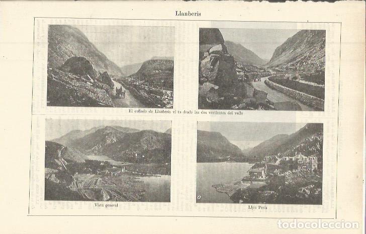 Otros art&iacute;culos de coleccionismo en papel: LAMINA ESPASA 36351: Vistas de Llanberis, Inglaterra - Varios
