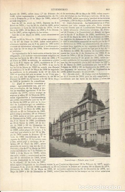 Otros art&iacute;culos de coleccionismo en papel: LAMINA ESPASA 36333: Palacio Ducal de Luxemburgo - Varios