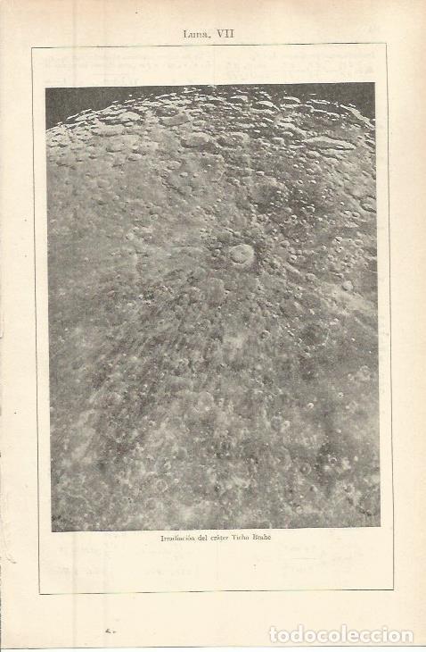 Otros art&iacute;culos de coleccionismo en papel: LAMINA ESPASA 36308: Crater Ticho Brahe de la luna - Varios