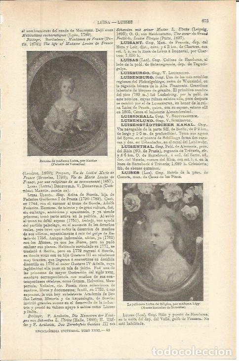 Otros art&iacute;culos de coleccionismo en papel: LAMINA ESPASA 36293: Retrato de madame Luisa, por Nattier - Varios