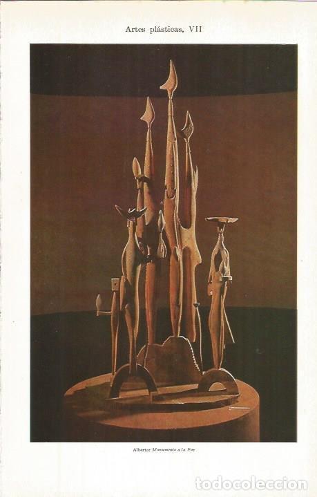 Otros art&iacute;culos de coleccionismo en papel: LAMINA ESPASA 36490: Monumento a la Paz, por Alberto - Varios