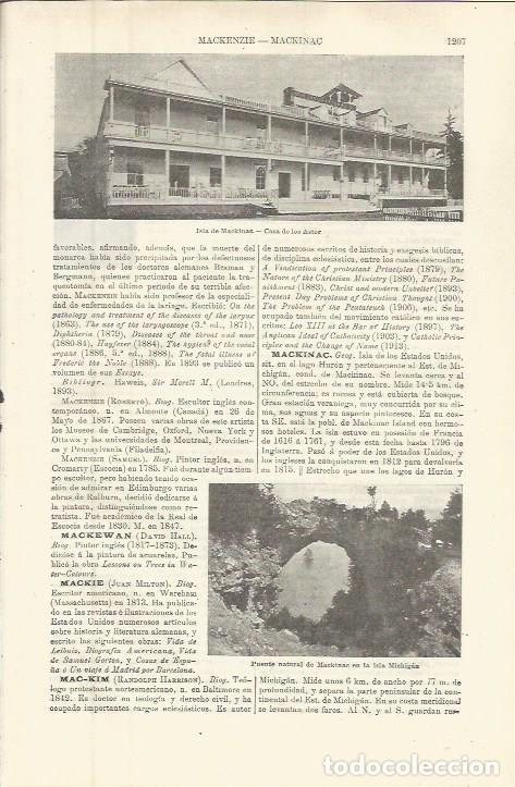 Otros art&iacute;culos de coleccionismo en papel: LAMINA ESPASA 36398: Casa de los Astor en la isla de Mackinac, Estados Unidos - Varios