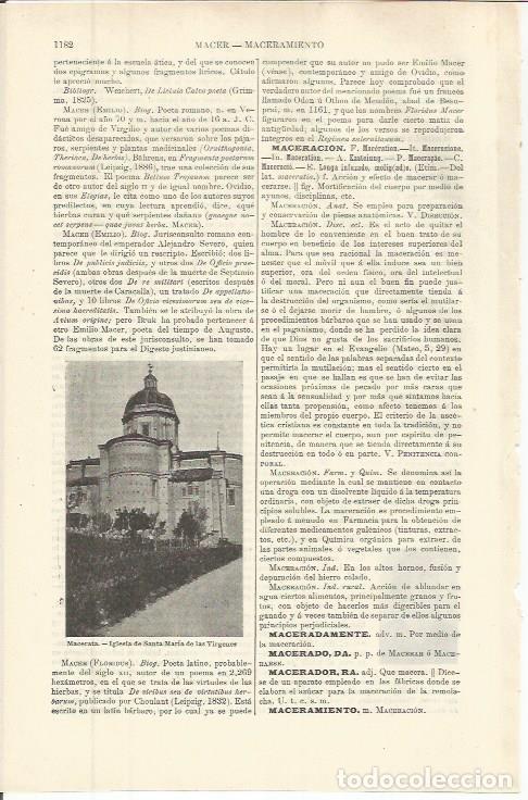Otros art&iacute;culos de coleccionismo en papel: LAMINA ESPASA 36393: Iglesia de Macerata,Italia - Varios