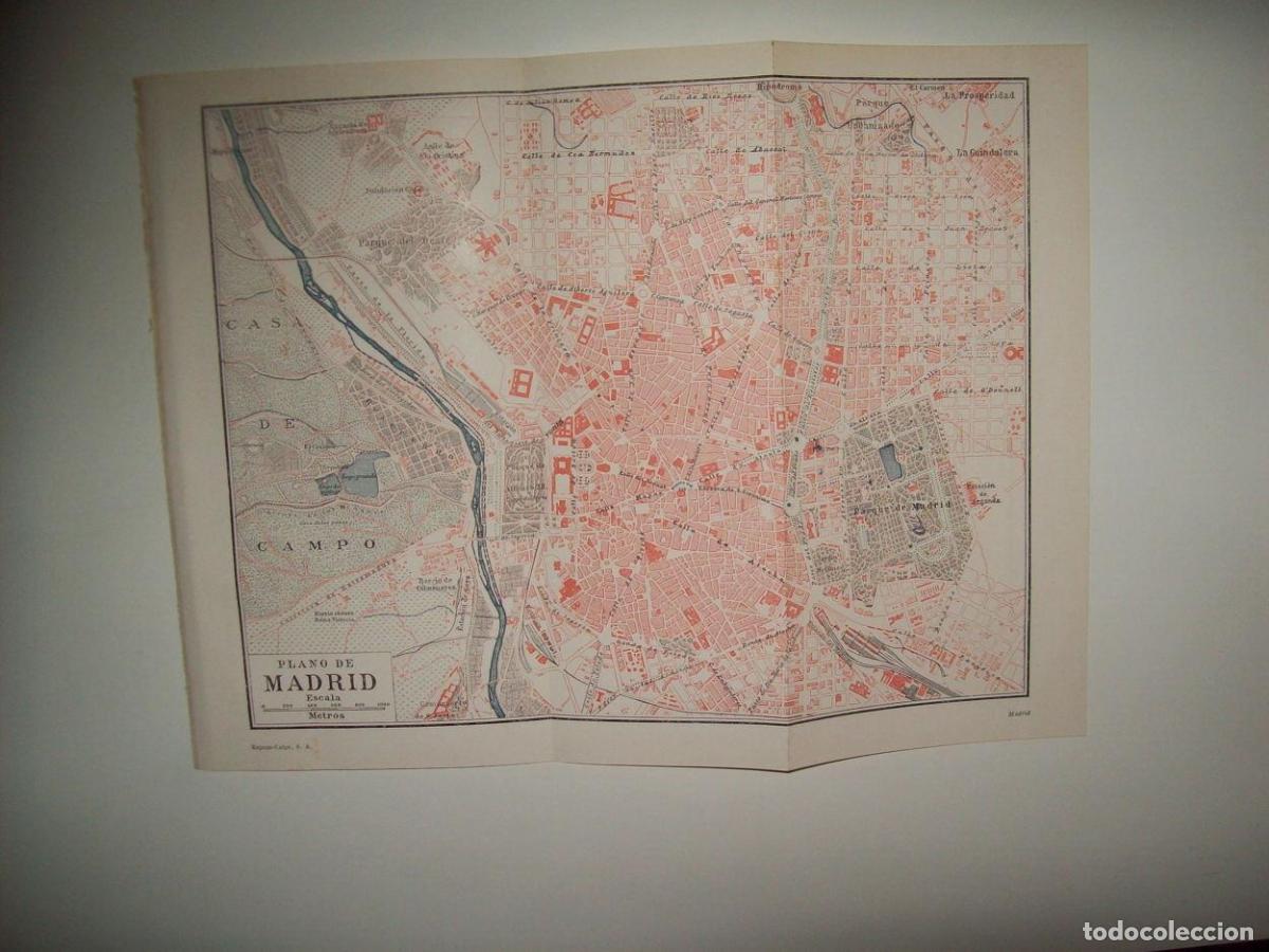 Otros art&iacute;culos de coleccionismo en papel: LAMINA ESPASA 36433: Plano de Madrid - Varios