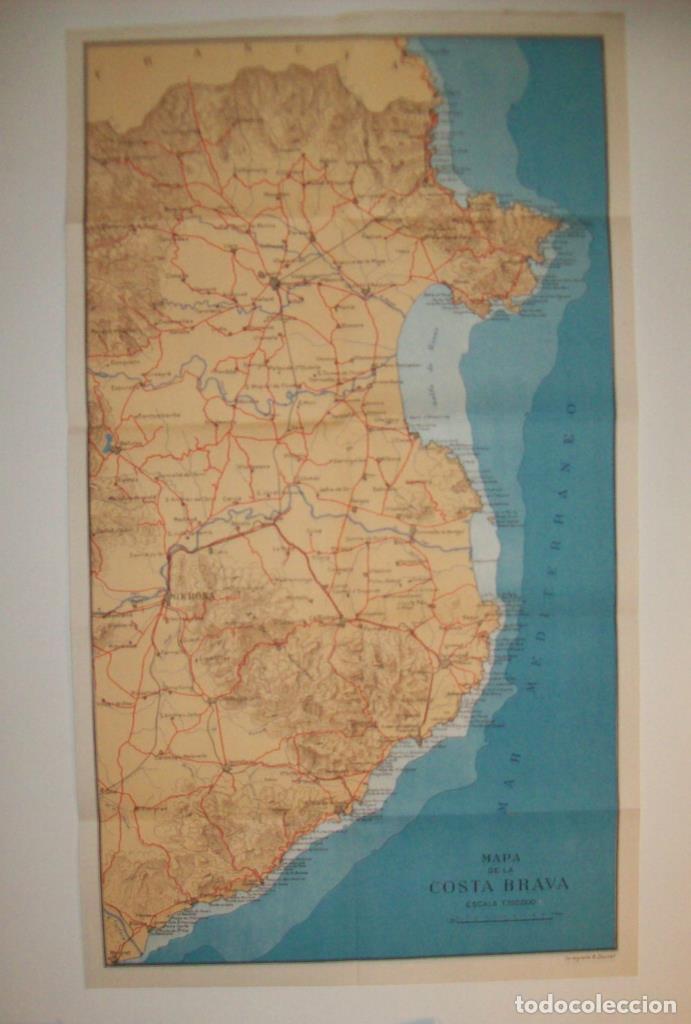 Otros art&iacute;culos de coleccionismo en papel: LAMINA 25267: Mapa de la Costa Brava - Josep Pla